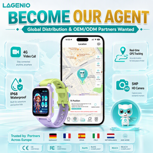 <span class=keywords><strong>Montre</strong></span> connectée pour enfants LAGENIO Retailer K9 AI avec GPS, LBS, WIFI, appel vidéo 5MP, 1G+8GB, Android 8.1, AMOLED, IP68, 4G pour filles et garçons - Product Image 1