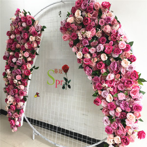 Décoration <span class=keywords><strong>de</strong></span> toile <span class=keywords><strong>de</strong></span> fond <span class=keywords><strong>de</strong></span> mariage SPR Luxury 2m, arrangement floral, rangée <span class=keywords><strong>de</strong></span> fleurs artificielles pour fête, centre <span class=keywords><strong>de</strong></span> <span class=keywords><strong>table</strong></span> 40cm, chemins <span class=keywords><strong>de</strong></span> <span class=keywords><strong>table</strong></span> - Product Image 3