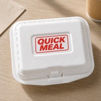Boîte à lunch jetable en polystyrène isolée à 3 compartiments, en mousse blanche haute résistance, avec couvercle antichoc pour événements