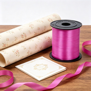 Nastro per Decorazioni Feste Party Love Cinta Fuchsia 450M in Plastica Riutilizzabile di Buona Qualità per Eventi di Compleanno e Regali per Adulti - Product Image 5