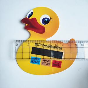 Termômetro do banho do bebê do cartão do termômetro do cristal líquido digital Termômetro do chuveiro do pato para crianças - Product Image 4