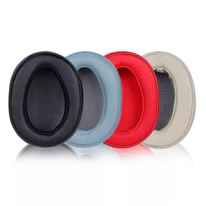 Oreillettes pour WH-H900N <span class=keywords><strong>Sony</strong></span> Compatible avec le casque MDR-100ABN <span class=keywords><strong>Sony</strong></span> Coussin coussinet de remplacement en peau d'agneau en mousse à mémoire souple - Product Image 1
