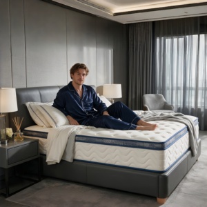 Premium Import Natural Latex Mattress Gel <b>Memory</b> Foam Hybrid Pocket Spring King Size Orthopedic Compressed Bed in a <b>Box</b> - Product Image 2