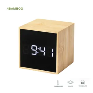 Reloj de bambú MELBRAN, merchandising sostenible - Product Image 3