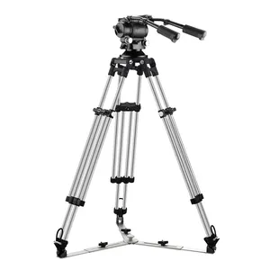 E-IMAGE MOTUS32 MT 32kg Payload Professional Video Fluid Head With Heavy Duty Mitchell Base Tripod