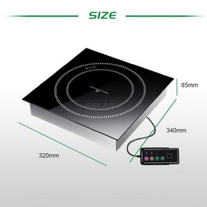 220V Commercial Rapidement les Plats De Cuisson Cuisinière À <span class=keywords><strong>Induction</strong></span> Pour Hôtel Avec 9 Niveaux Feu Vitesse - Product Image 3