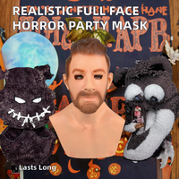 Masque réaliste de vieil homme, masque intégral, masque de visage d'homme chauve, masque intégral à rides, accessoires de costume pour Halloween et mascarade
