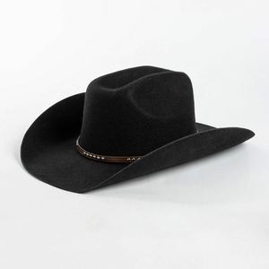 Wholesale Rolled Brim Fedora Hats 100% Wool Sombreros Vaqueros Men and Women Felt Cowboy Western Hat - Product Image 1