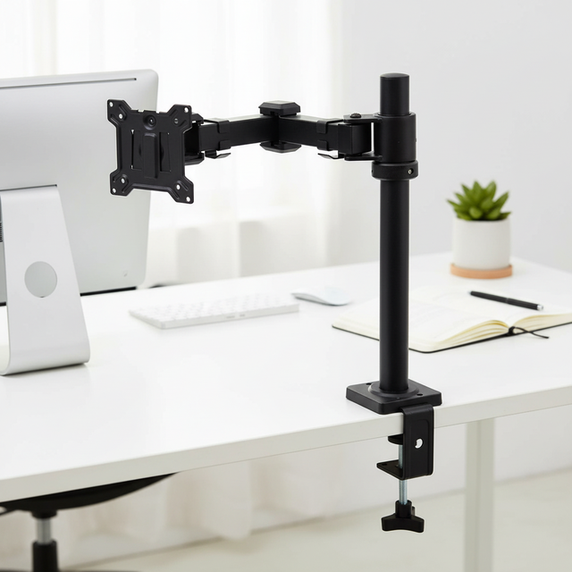 New Hot Sale Desktop Telescopic Adjustable Height Screen Tripod Holder Plastic-coated Iron Portable Monitor Stand VESA