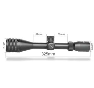 3-9X40 alcance punto rojo para iluminación de deporte al aire libre Alcance de paralaje libre retícula vista óptica doble iluminación rojo-verde - Product Image 5