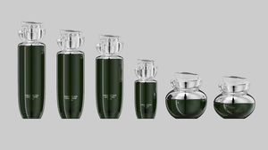 Compre el juego de cosméticos decorativos Juego de botellas de vidrio cosméticas con bomba de tratamiento para el paquete de crema de loción Sub-botella - Product Image 2