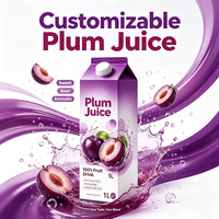 Kant-en-klare zure donkerpruimen drank, natuurlijk kruidenmengsel, zure pruimensap voor catering en supermarkten