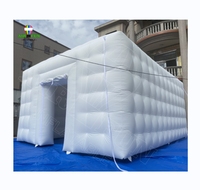AIRFUN Portable led disco éclairage club fête tente gonflable discothèque publicité gonflable fête cube tente