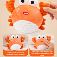 Jouets musicaux électroniques, poupée bébé, balle sauteuse, animaux marins en peluche, jouets à détection tactile pour enfants
