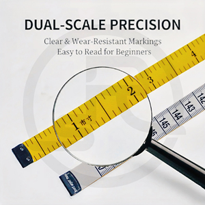 Regla de Cuero Flexible y Extensible de <span class=keywords><strong>1.5</strong></span> Metros, con Medidas en Centímetros y <span class=keywords><strong>Pulgadas</strong></span> Chinas, Multicolor, para Medir Ropa y Costura - Product Image 2