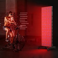 Panneau de luminothérapie LED NIR BIOMOL à écran tactile, lampe à lumière rouge, 7 longueurs d'onde, support mural multi-prises pour une utilisation sur tout le corps