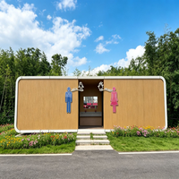 Toilettes Modulaires Mobiles en Conteneur Acier – Sanitaire Écologique Intelligent avec Système Solaire – Entièrement Équipé, Prêt à l'Emploi, Portable et Durable