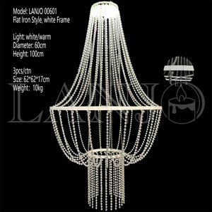Lustre en cristal LANJO, forme de goutte d'eau, style glamour, décorations de plafond pour mariage - Product Image 4