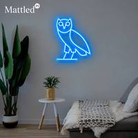 Enseigne néon LED 3D personnalisable Matt Drop Shipping Drake OVO, lumière néon hibou, étanche IPx4, télécommande, multicolores, décoration