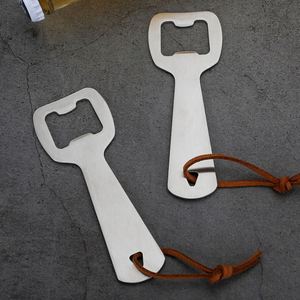 Custom Logo Stainless Steel Beer <b>Bottle</b> Opener Creative Thickened <b>Bottle</b> Drink Opener for Restaurant Advertising With Rope Strap - Product Image 4