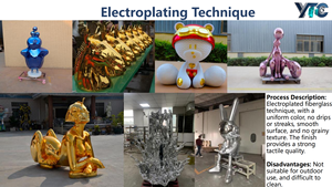 Sculpture élégante en acier inoxydable en forme de pin - Pièce d'art moderne en fonte avec éléments Feng Shui pour les halls d'hôtels et les espaces de bureaux - Product Image 4