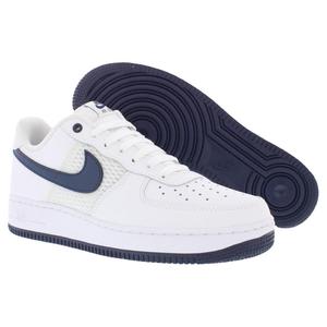 Nike Air Force 1 '07 LV8 Chaussures unisexes en cuir Blanc Midnight Navy Phantom Style basketball - Product Image 4