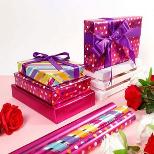กระดาษห่อช่อดอกไม้สีล้วน80ก. 43*300ซม. สำหรับวันวาเลนไทน์ - Product Image 3