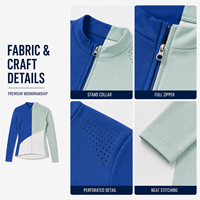 Maillot de cyclisme personnalisé pour femme à manches longues et fermeture éclair intégrale, avec blocs diagonaux contrastants, idéal pour les compétitions de cyclisme sur route