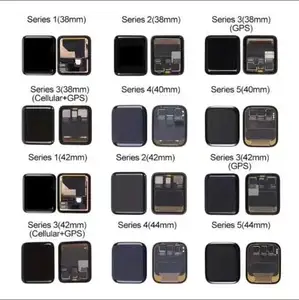 Digitalizador de tela lcd de 38mm e 42mm, gps e display lcd original para apple watch series s3 s4 s5 s6 s7 s8