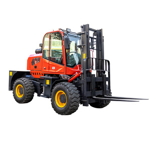 Chariot élévateur tout-terrain diesel, hauteur de levage 3-5 m, centre de charge 500 mm, pneus pneumatiques, commande assise - Product Image 4