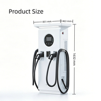 Chargeur EV double pistolet CCS2 60kW/80kW DC 200A, station de charge rapide pour usage commercial, nouveau chargeur rapide pour voitures électriques