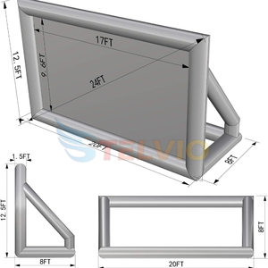 Écran de projecteur <span class=keywords><strong>gonflable</strong></span> extérieur commercial de vente chaude écran de cinéma de <span class=keywords><strong>prix</strong></span> usine pour l'usage de publicité - Product Image 3