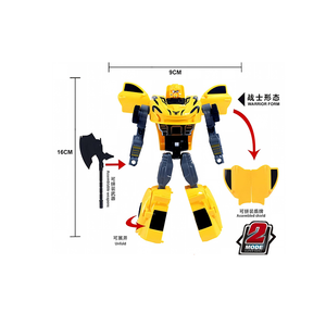 Divertido Modelo de Roadster Transformable de Plástico Ligero con Fricción, Juguete Manual Convertible en Figura Humanoide para Niños, para Interiores - Product Image 1