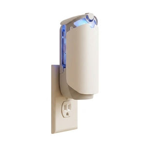 Trappola per insetti volanti Cedar Space Plug-In con luce UV, 1 base e 1 ricarica, senza spray, inodore, 24/7 contro mosche della frutta, zanzare e mosche domestiche - Product Image 1