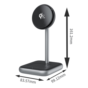 Support de charge sans fil rapide 25W certifié Qi2, station de charge magnétique pour téléphone, <span class=keywords><strong>chargeur</strong></span> de bureau pour <span class=keywords><strong>iPhone</strong></span>, AirPods <span class=keywords><strong>Pro</strong></span>, station d'accueil - Product Image 6