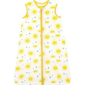 Saco de dormir personalizado para bebé, peso medio, viscosa de bambú, cremallera bidireccional, para niñas y niños de 0 a 3 años, estampado y transpirable. - Product Image 1