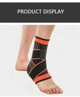 Attelles de cheville orthopédiques en néoprène avec sangles de compression double et bandes élastiques de soutien sportif