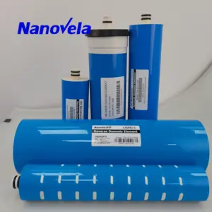 Nanovela membran RO 500GPD 600 GPD 800 GPD 1000GPD, perubahan cepat untuk pemurni air aliran langsung Osmosis terbalik