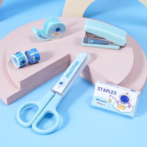 Miax Spaceman Stationery Set Mini Stapler Scissors For Kids School Use - Product Image 2