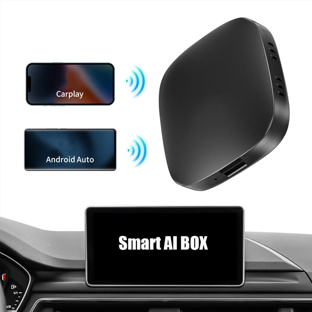 New Smart Carplay AI Box With Android 10 System for Youtube Netflix Google Store Support Navigation Music Call