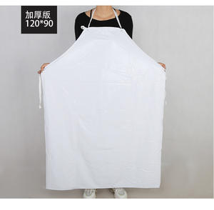 Venta al por mayor impermeable adulto a prueba de aceite ácido y álcali resistente PVC <span class=keywords><strong>delantal</strong></span> para trabajo acuático comida carnicería diseño grueso sin mangas - Product Image 4