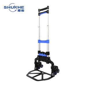 Aluminium trapkar met antislip handvat, duurzame handkar, 60 kg draagvermogen, opvouwbaar, 6-wiel handkar, OEM - Product Image 2