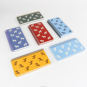 A6L SYCC Juego <span class=keywords><strong>de</strong></span> Seis Cuadernos <span class=keywords><strong>de</strong></span> Tapa Dura Espiral, Diseño Nórdico Francés con Caballo Blanco, Cubierta con Cabeza <span class=keywords><strong>de</strong></span> Caballo, Papel <span class=keywords><strong>de</strong></span> Alta Calidad 100 - Product Image 1
