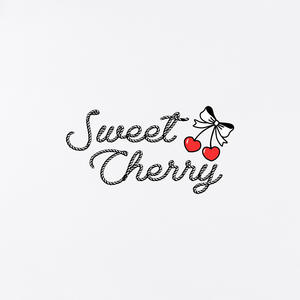 Camiseta blanca Sweet Cherry estampada unisex de corte holgado de algodón transpirable Q134 - Product Image 1