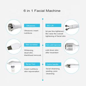 Dispositivo de silicona 6 en 1 para limpieza facial manual con hidrodermoabrasión, oxígeno y burbujas. - Product Image 3