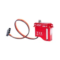 Micro servo sans noyau à engrenages métalliques RTS-KST Sv08-12 8.0Kgf.cm 0.09s/60 °   Servomoteur à couple élevé pour hélicoptères et planeurs RC
