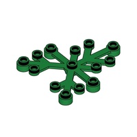 100g/bolsa NO.2417 Hojas de Plantas 6*5 Ladrillos de Construcción de Plástico Educativos de Compatibilidad Universal para Niños, Juego de Juguetes para la Creatividad DIY