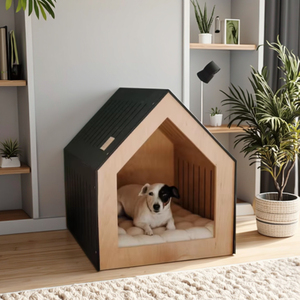 La migliore vendita di alta qualità in compensato stile moderno Cottage Look in legno casa per cani moderna casa per cani - Product Image 2