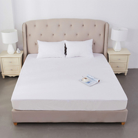 Protège-matelas imperméable en tissu éponge doux et silencieux pour lit