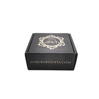 Boîtes d'Expédition et d'Emballage Personnalisées en Carton Ondulé Noir E-Flute pour Vêtements, Chaussures, Robes, Articles Textiles, Lingerie et Cadeaux